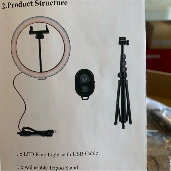 LED 10” light forPictures, Makeup, Live Streaming - Picture 9 of 13